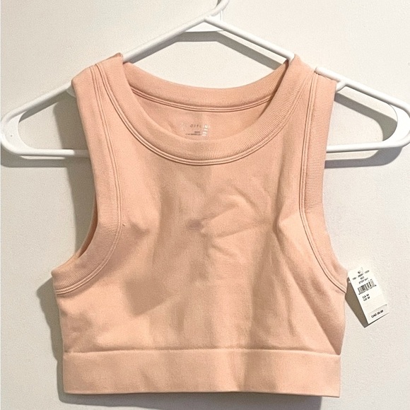 aerie Other - Sz M women American Eagle offline by  aerie high neck sports bra peach